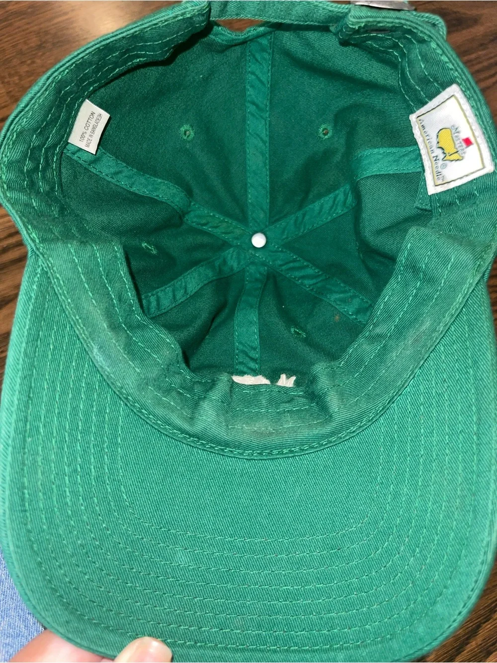 Masters StrapBack Green Golf Hat  Logo Augusta National 2015 American Needle